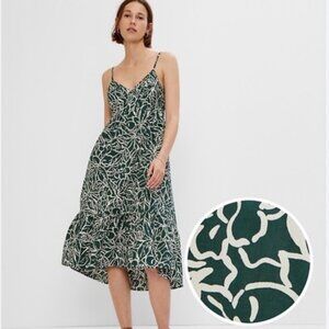 GAP green and white floral sundress
